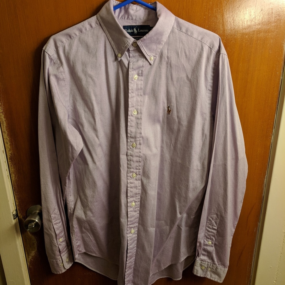 Ralph Lauren Button Up - 15 1/2 x 34 - Purple